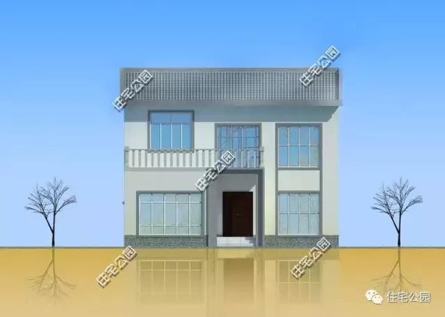 9.9X11.5米中式別墅設計，田園舒適、有車位有菜園