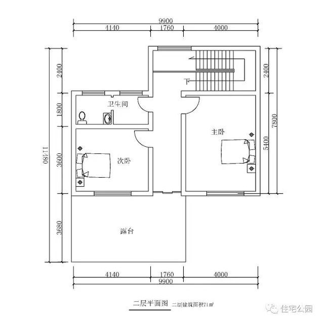9.9X11.5米中式別墅設計，田園舒適、有車位有菜園