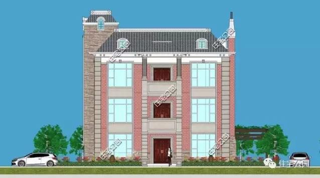 13X13米農村復古風格別墅，戶型方正、臥室多