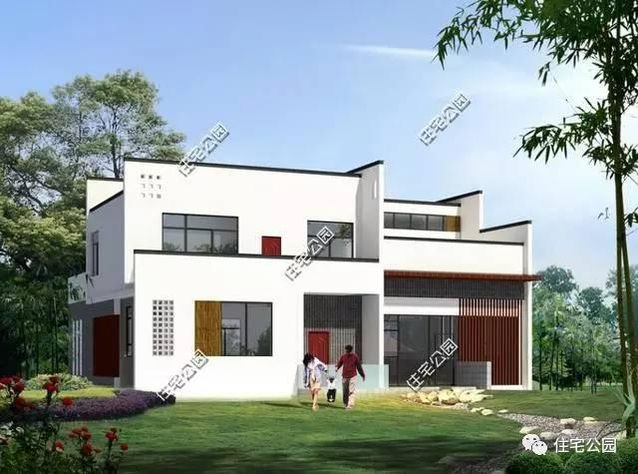 5套現(xiàn)代風格別墅，80、90后喜愛的戶型！含平面