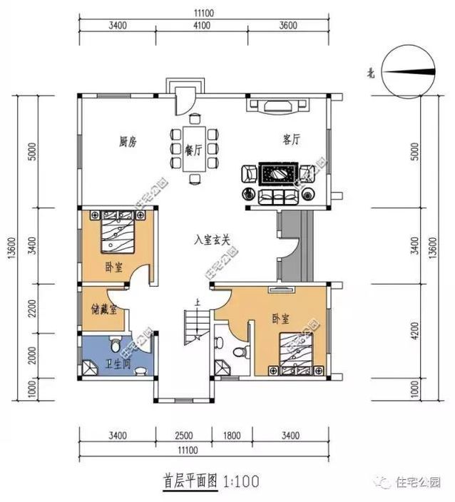 11X13米農村別墅，精美現代，只需20萬？