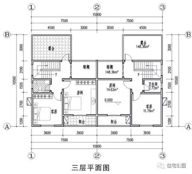 2套實(shí)用的雙拼別墅，7米面寬怎樣布局？