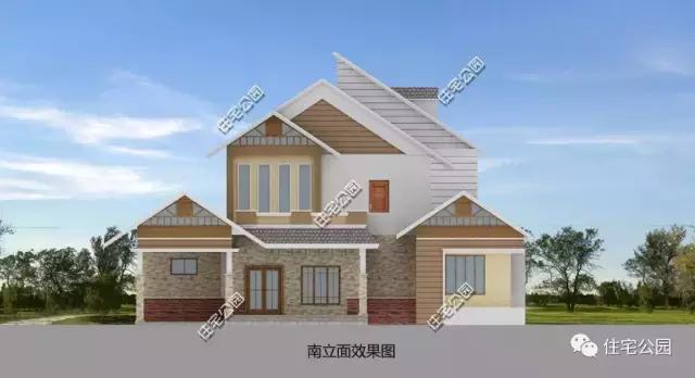 一層半小別墅16X15米，時尚實用，24萬建成！