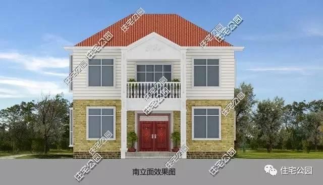 農(nóng)村2層11X10米別墅，經(jīng)典大氣造價低，全圖！