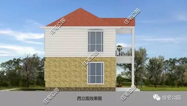 農(nóng)村2層11X10米別墅，經(jīng)典大氣造價低，全圖！