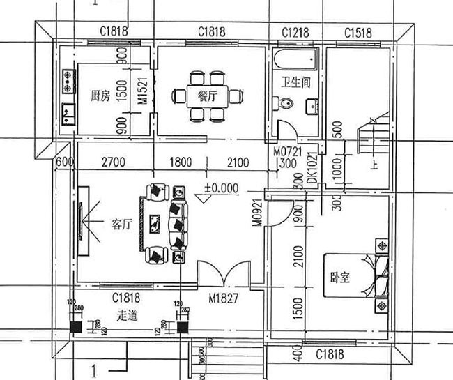 農村小洋樓設計圖及效果圖，二層樓房設計圖