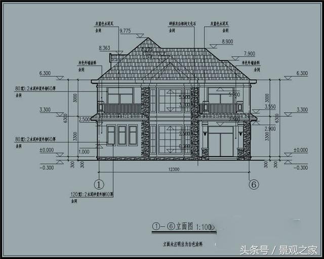 新農(nóng)村兩層別墅設(shè)計圖紙及效果圖！