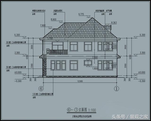 新農(nóng)村兩層別墅設(shè)計圖紙及效果圖！