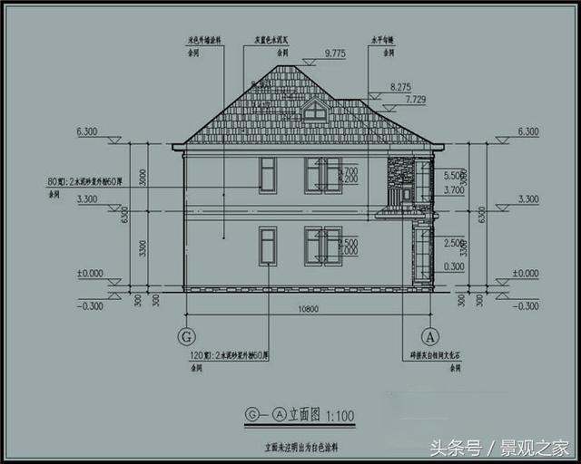 新農(nóng)村兩層別墅設(shè)計圖紙及效果圖！