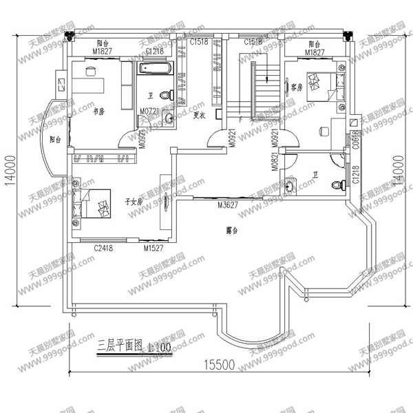 這樣接地氣的14X15米三層別墅，蓋好只要28萬？含全圖！
