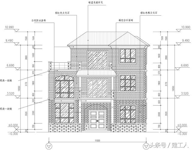 120平方米獨棟三層豪華農村小別墅！
