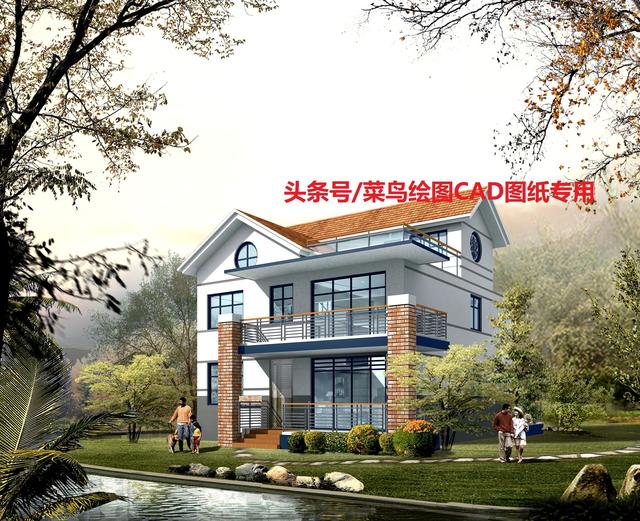 21萬建3層別墅！平屋頂與坡屋頂相結(jié)合，簡潔大方空間利用率高