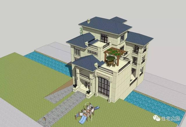 房子80萬(wàn)，基礎(chǔ)15萬(wàn)，跨渠建別墅就是這么任性！