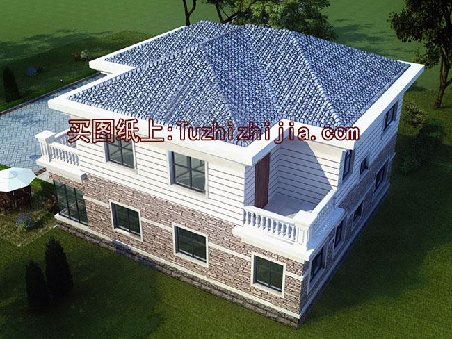 新農村二層自建房設計圖帶外觀圖片,自建戶型大全