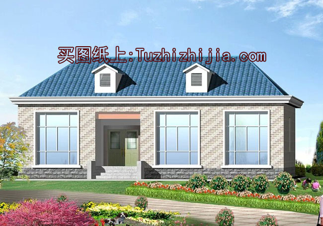 農村4間平房設計圖,帶外觀效果圖,自建平方推薦