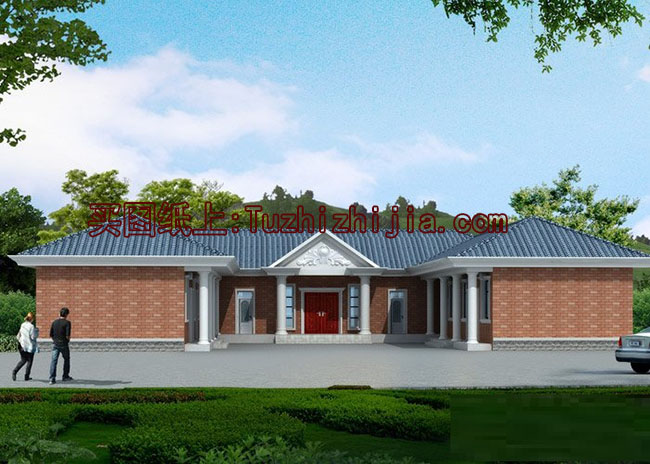 農村三合院設計圖及效果圖,自建三合院圖紙