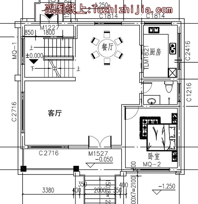農村三層半別墅設計圖及外觀效果圖，三層半樓房設計方案推薦