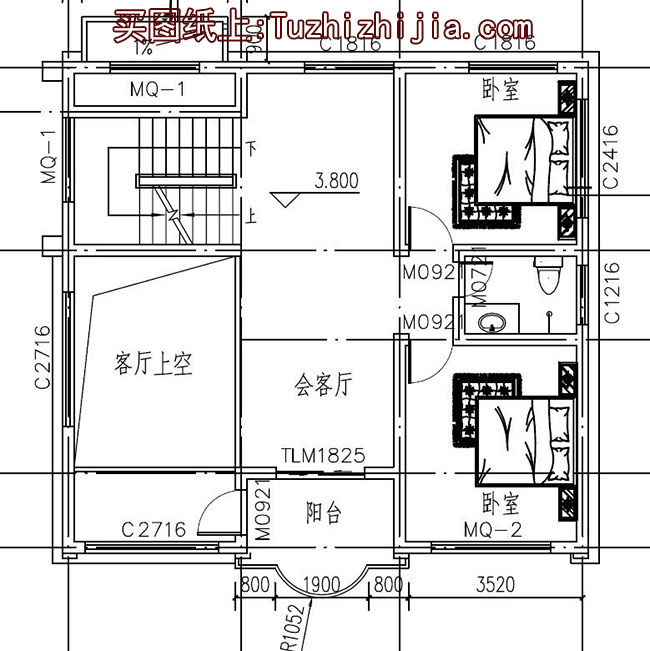 農村三層半別墅設計圖及外觀效果圖，三層半樓房設計方案推薦