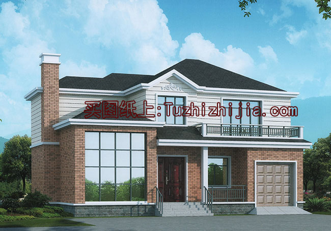 歐式兩層別墅設計圖及歐式效果圖,造價25萬左右