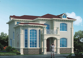 外觀看起來高端、奢華的二層小別墅設(shè)計(jì)圖，推薦