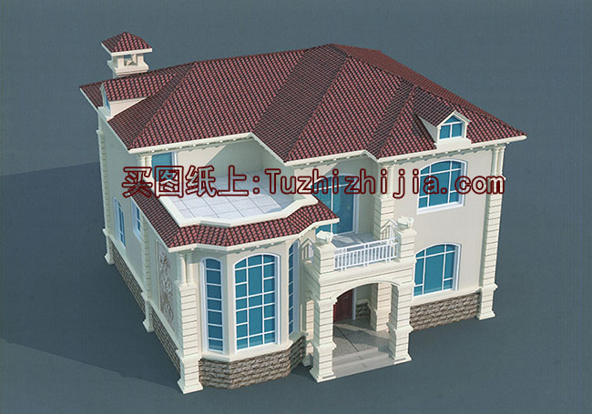 外觀看起來高端、奢華的二層小別墅設計圖,推薦