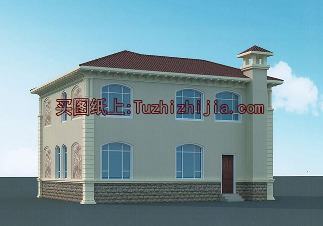 外觀看起來高端、奢華的二層小別墅設計圖,推薦