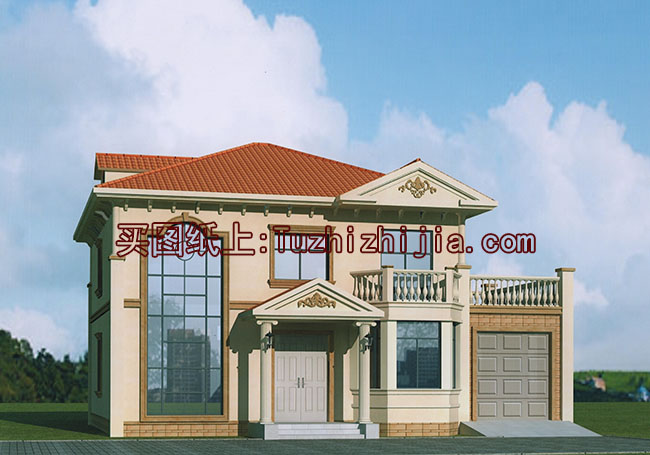 樓中樓客廳挑高二層別墅設(shè)計(jì)圖，復(fù)式別墅方案推薦