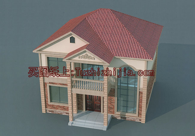 二層復式小洋樓設計圖,外觀精致,戶型合理