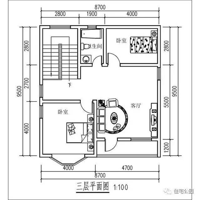 8.7X9.5米農村3層別墅，22萬？實拍！