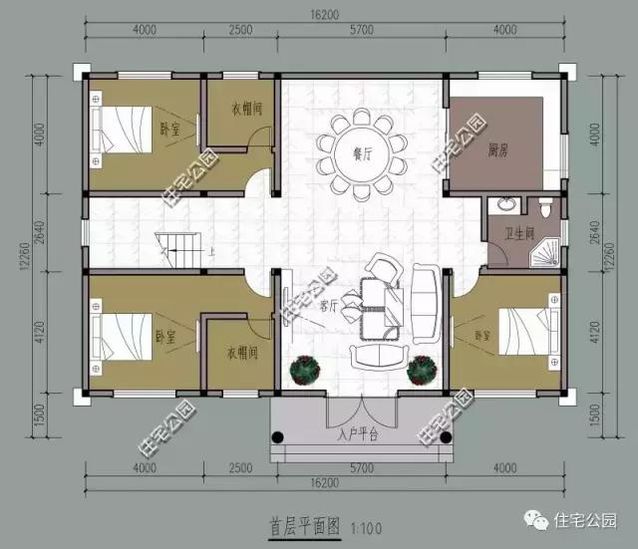 16X12米農(nóng)村別墅，８室２廳，經(jīng)濟(jì)實用