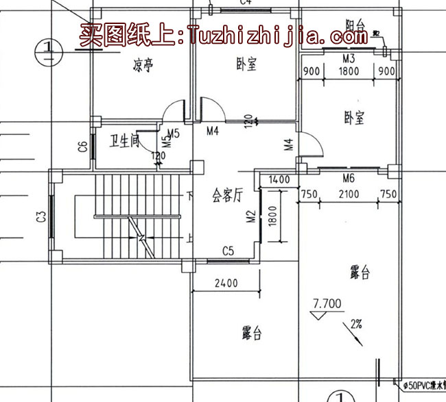 農村三層復式樓房住宅設計圖，私人別墅設計