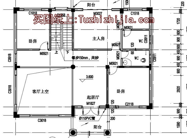 新農(nóng)村三層樓房住宅設(shè)計方案，戶型圖、效果圖、全套施工圖