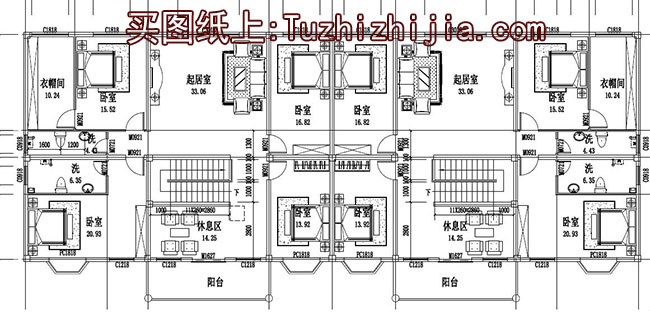帶底商商鋪三層雙拼房屋別墅設計圖，外觀精致、美觀