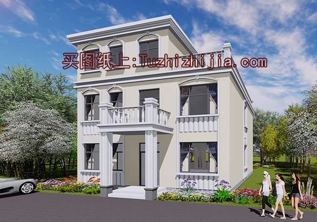 二層半大客廳復(fù)式別墅房屋設(shè)計(jì)圖,客廳寬闊明亮