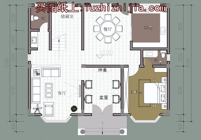 120平現代實用三層別墅房屋設計圖，含外觀效果圖