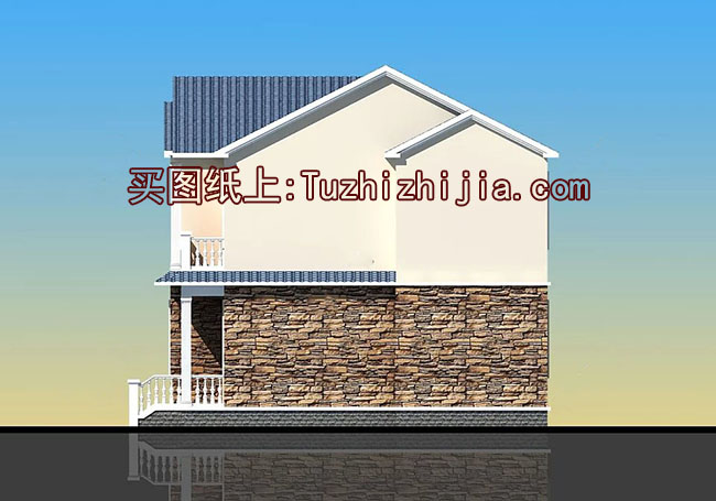 120平二層別墅房屋設計圖，造型美觀、現代