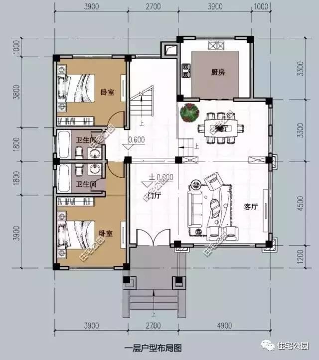 農村小戶型別墅設計圖，成本30萬，哪套蓋的人最多！