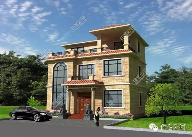 三層別墅設計圖，戶型合理，很適合生活，含全部施工圖！