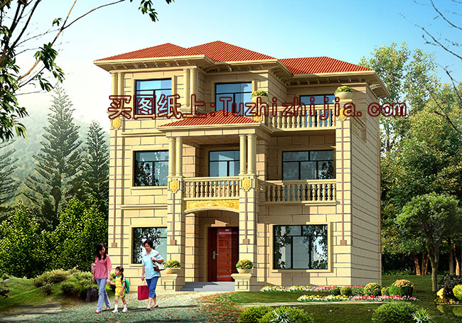 鄉(xiāng)村20萬(wàn)內(nèi)三層別墅房屋設(shè)計(jì)圖,面積適中、戶型經(jīng)典