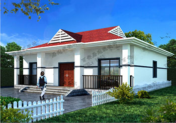 大氣一層自建房設計圖，含外觀效果圖，農村自建別墅戶型