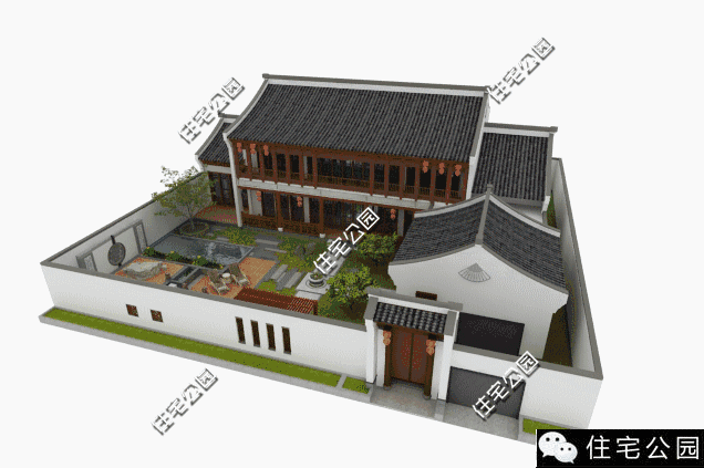 中式四合院設計，真真正正適合老百姓生活的房子！