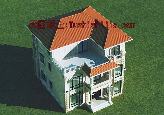 鄉(xiāng)村自建獨(dú)棟三層別墅樓房設(shè)計(jì)圖,預(yù)算30萬內(nèi)