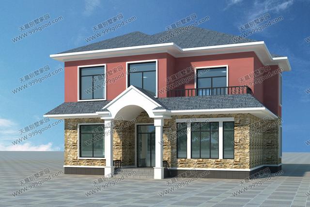 23萬(wàn)自建農(nóng)村二層房屋設(shè)計(jì)，外墻很多款顏色可選！