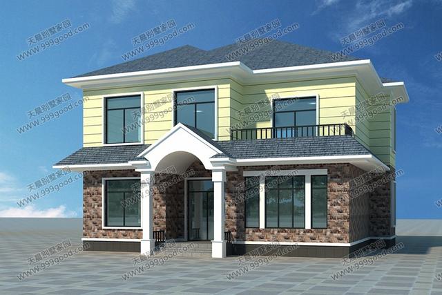 23萬(wàn)自建農(nóng)村二層房屋設(shè)計(jì)，外墻很多款顏色可選！