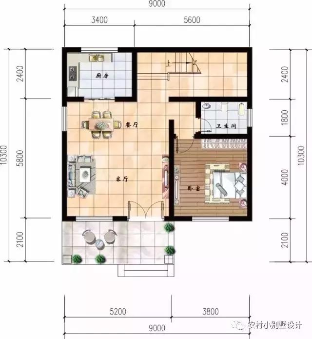 經典實用的農村三層小別墅設計，簡潔通用戶型，布局完美！