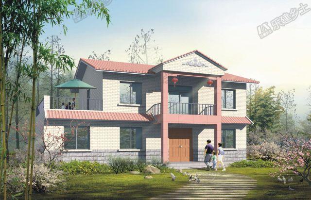 二層農(nóng)村小洋樓設(shè)計圖，功能齊全，造型美觀！