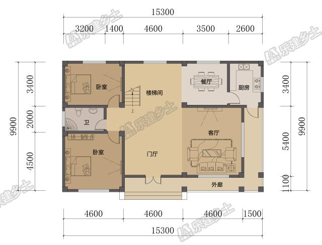 現(xiàn)代簡約二層小洋樓設(shè)計方案，完美布局，大氣美觀！