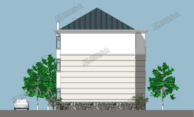 簡歐三層自建房設計，簡潔美觀，多代同堂都沒問題！