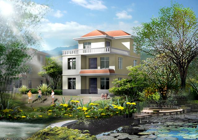 20萬自建三層新農村別墅設計，獨具特色，有想蓋的沖動嗎？