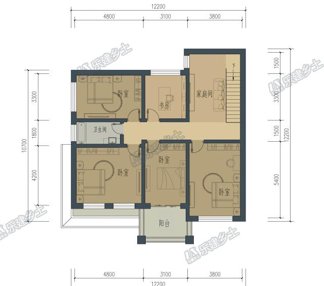 歐式二層別墅設計，布局合理，外觀精美！